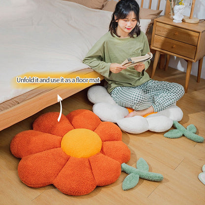 Comfortable Floral Sunflower Chair Cushion - Fesara