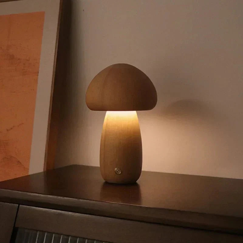 Natural Mushroom Table Lamp