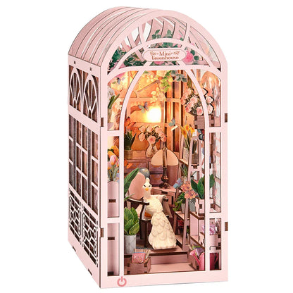 Cozy Mini Coffee Shop Book Nook Kit with LED Light