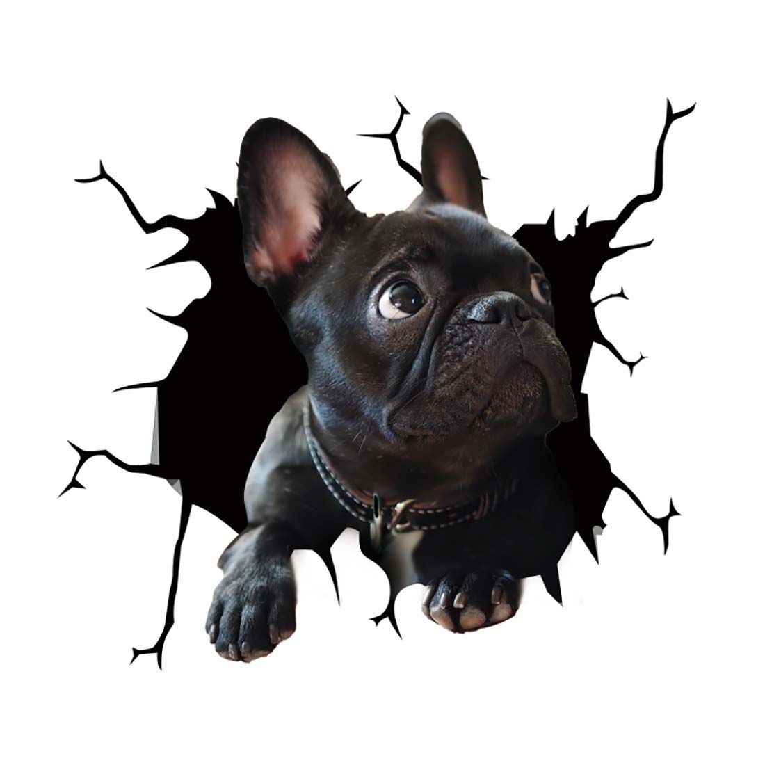 Fun 3D Puppy Car Sticker Scratch Cover