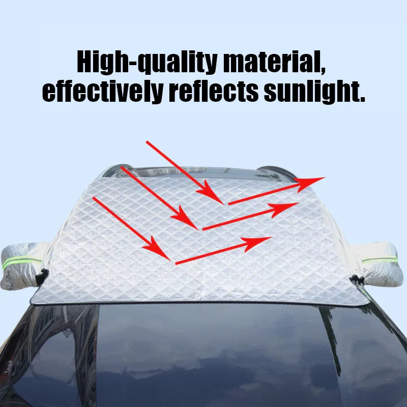 Winter Car Windshield Snow Cover with Quick Fit Design