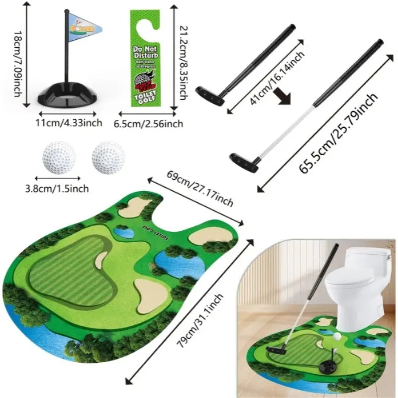 Funny Bathroom Golf Kit for Men