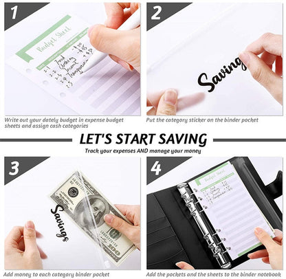 Premium Leather Wallet Notebook Organizer