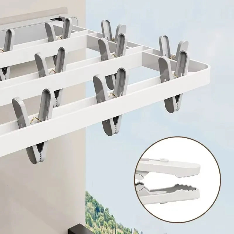 Compact Folding Wall Dryer & Towel Rack