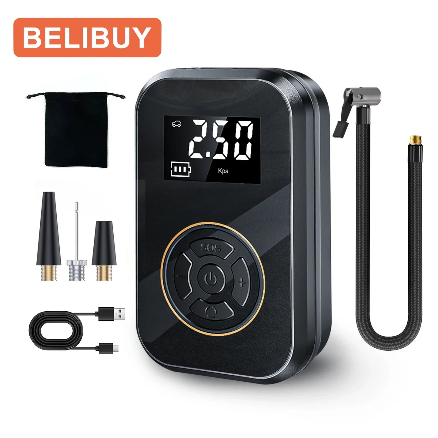 Portable Air Compressor and Power Bank Charger