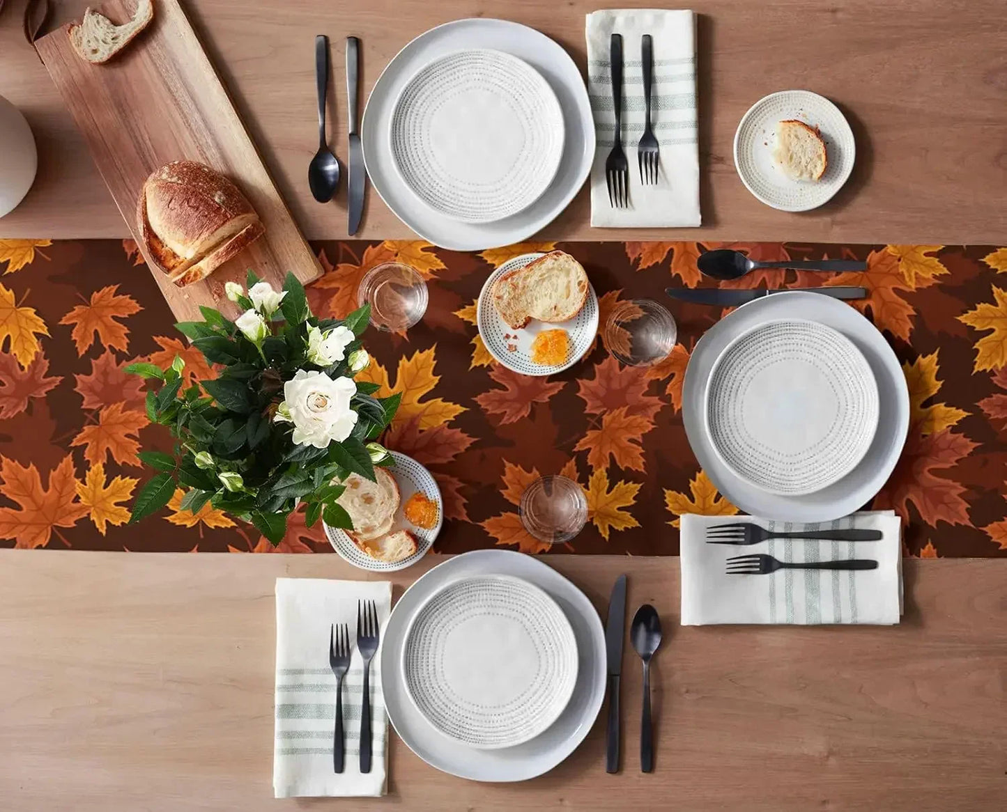 Natural Linen Fall Table Runner