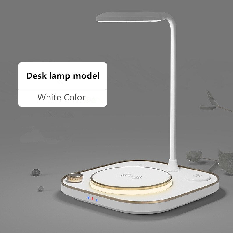 Bright Wireless Charging Desk Lamp with LED Light