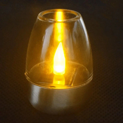 Outdoor Solar Powered Candle Lamp Warm White LED