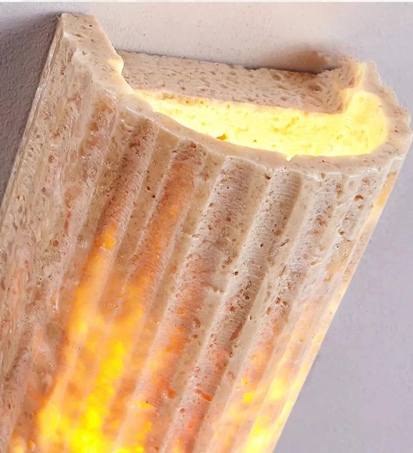 TravertineLuxe – Luxury Stone Wall Light for Modern Homes