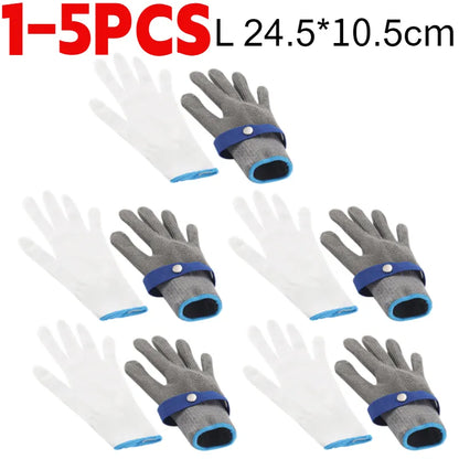 Heavy Duty Metal Mesh Safety Work Gloves