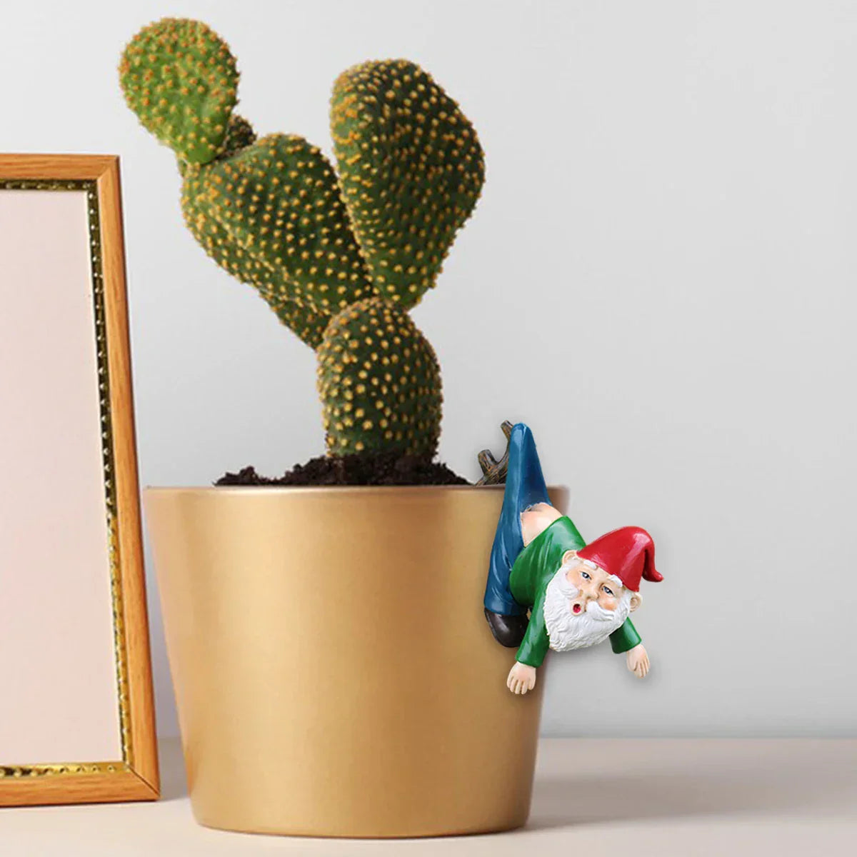 Quirky Garden Gnome Planter Holder with Jeans