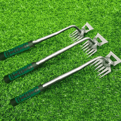 Heavy Duty Garden Rake with Strong Steel Tines - Fesara