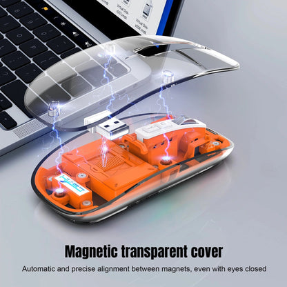 Clear Wireless Bluetooth Computer Mouse