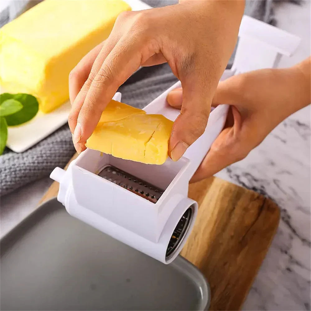 Easy Use Manual Cheese Grater with Stainless Steel Drum