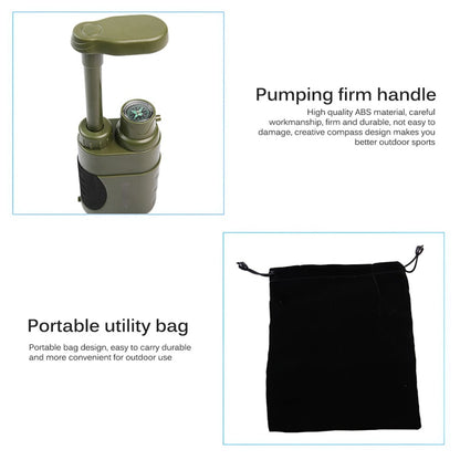 Portable Water Purifier Camping Survival Kit