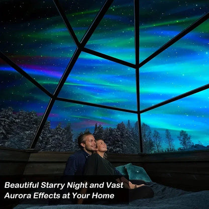 Colorful LED Night Light Projector with Music and Remote