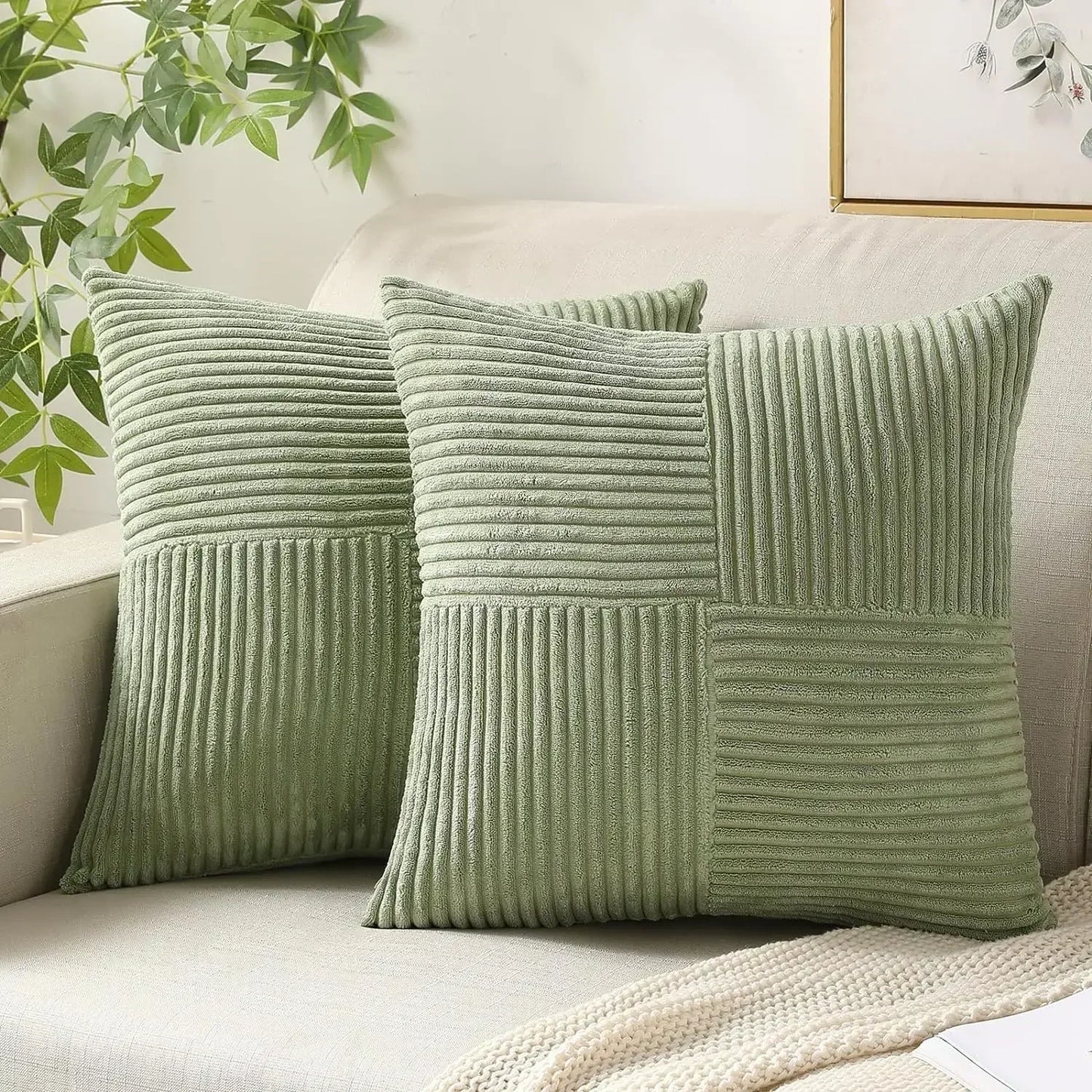 Decorative Pillow Covers - Set of 2 Cushion Covers