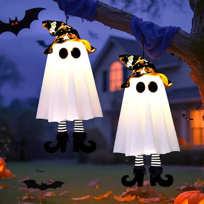 Hanging Ghost LED Lights Halloween Decor