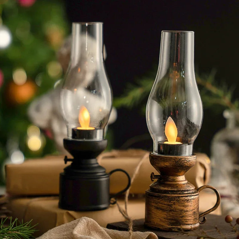 Vintage Style Electric Oil Table Lamp
