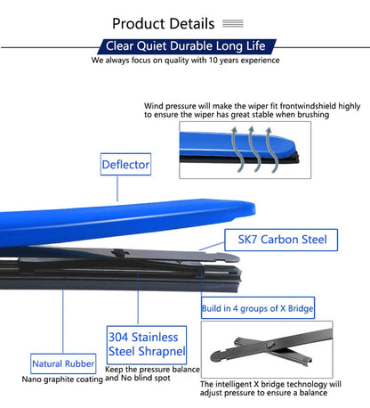 Fesara | Auto Vibrant Colored Windshield Wiper Blade