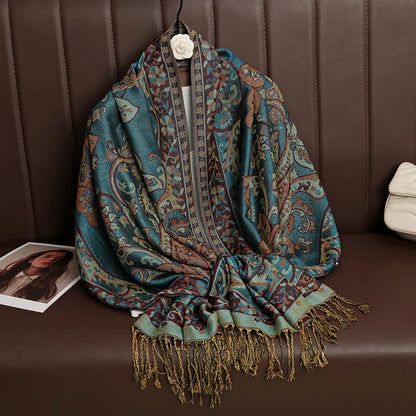 Soft Women's Cashmere Scarf Luxury Warm Print