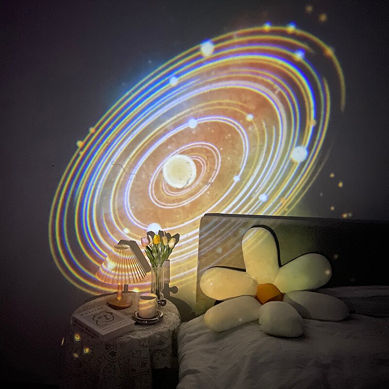Colorful LED Night Light Projector