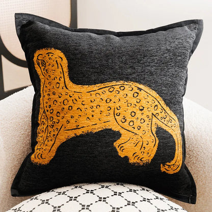 Stylish Embroidered Horse Print Throw Pillow for Home