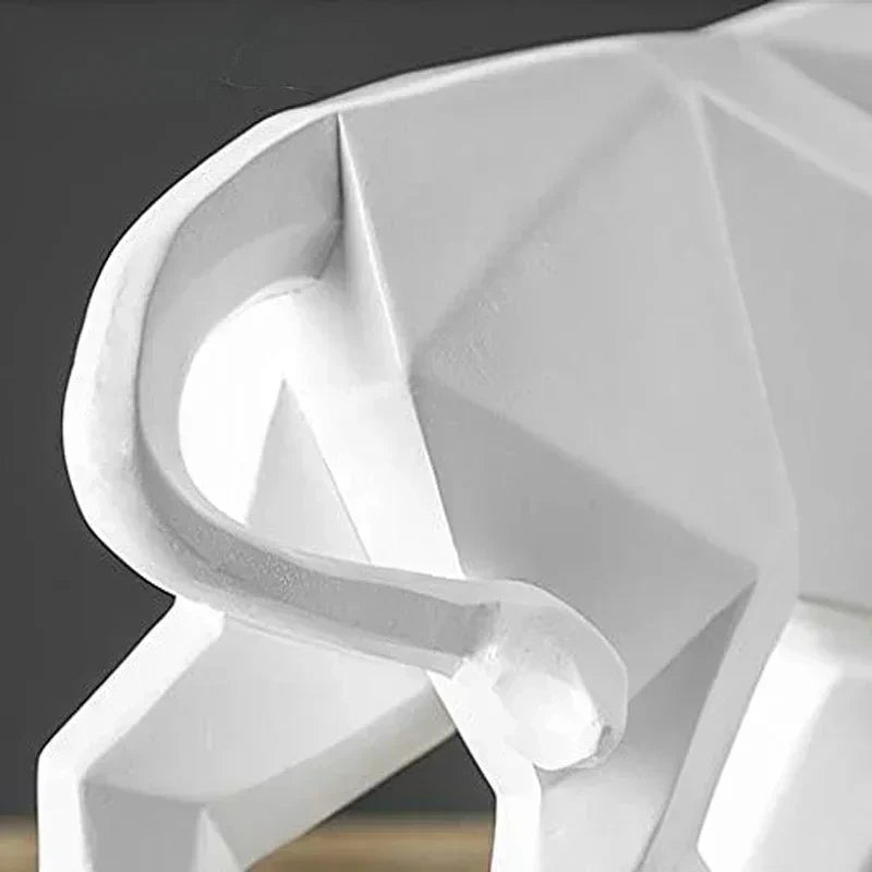 Stylish Bull Resin Figurine Modern Nordic Decor