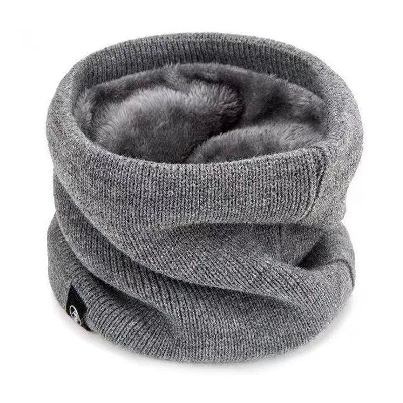Warm Fleece Lined Winter Scarf for Men and Women - Fesara