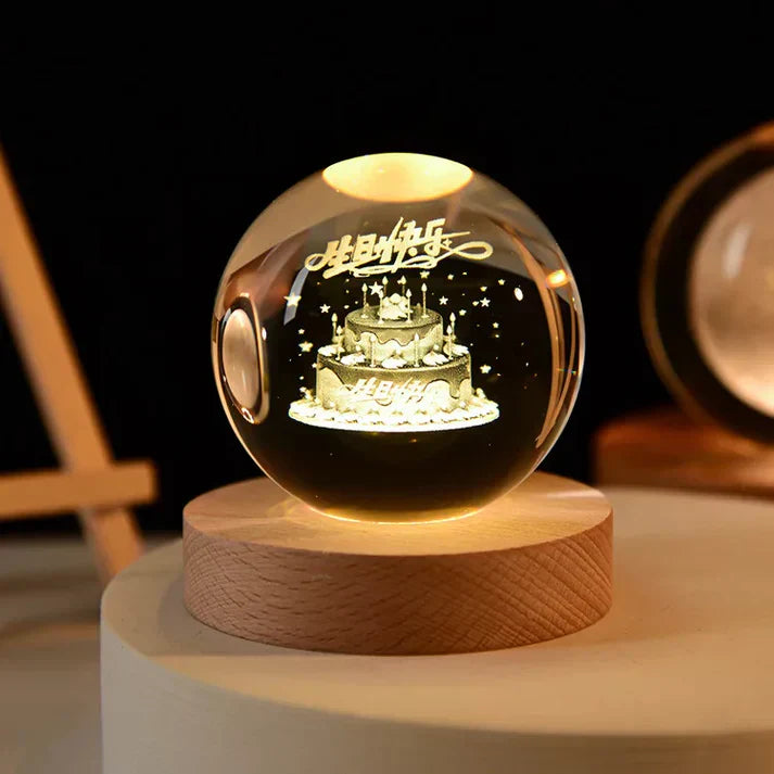 Beautiful Crystal Night Lamp Gift