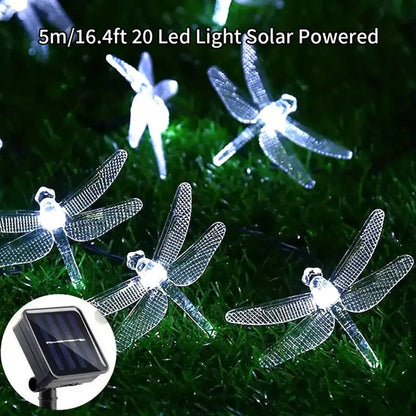 Outdoor Solar Powered Fairy Lights 20 LEDs 8 Modes Waterproof