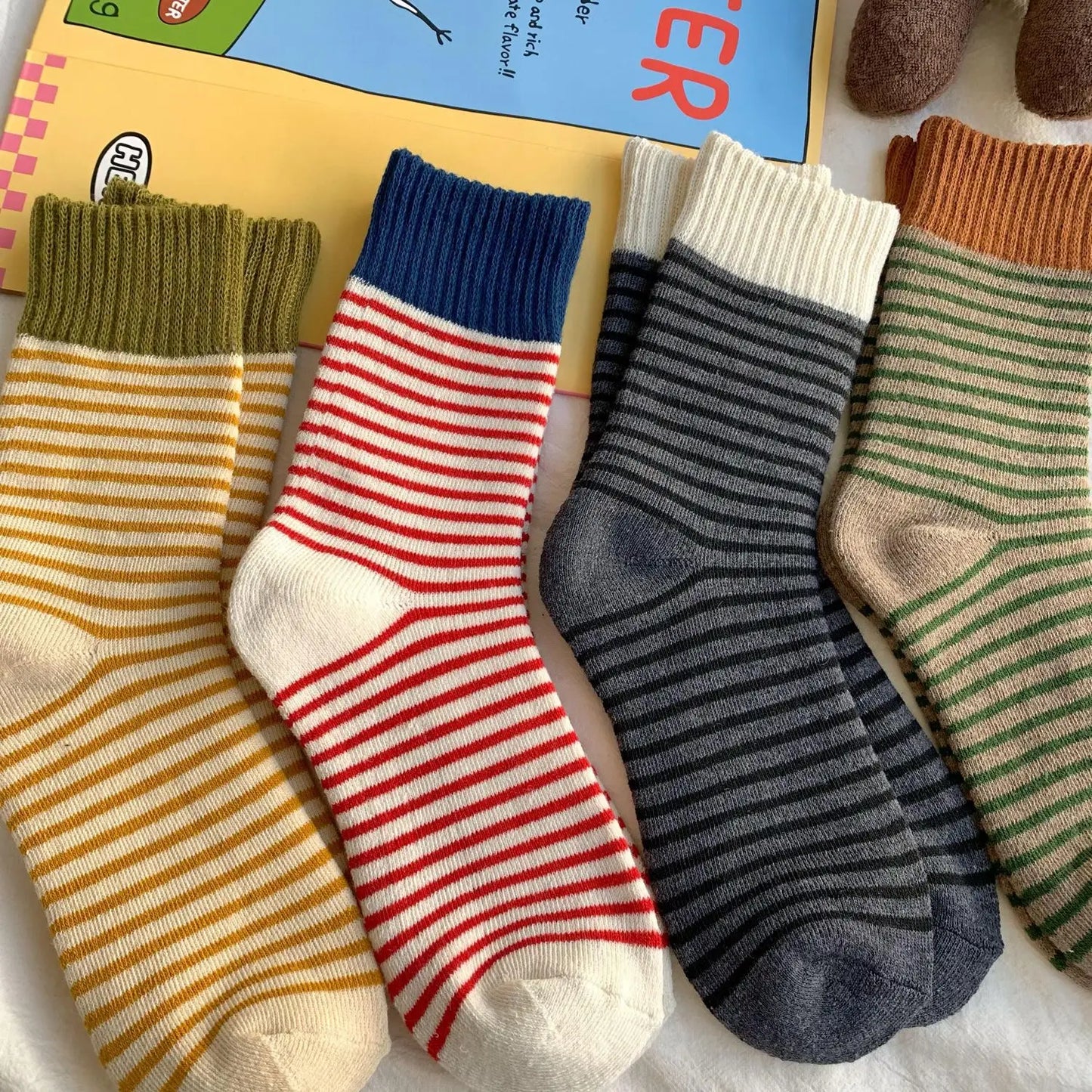 Cozy Women's Wool Socks Thick Warm Winter Ribbed