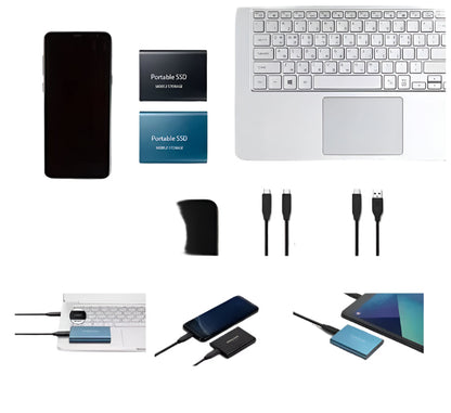Fast Portable External SSD Drive 500GB/1TB/2TB