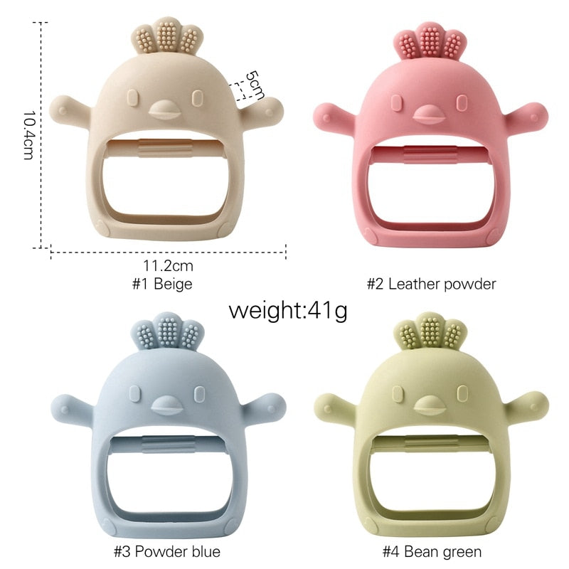 Soft Baby Teething Mitten Gloves