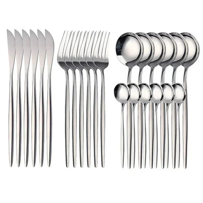Premium Silverware Set 24-Piece For Elegant Dining