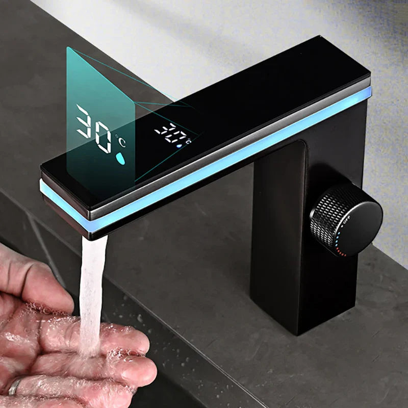 Smart LED Faucet with Digital Temp Control