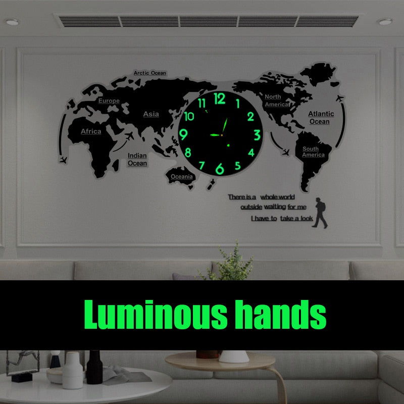 Creative 3D DIY Wall Clock Art Decor