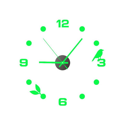 Decorative 3D Glow Silent Wall Clock