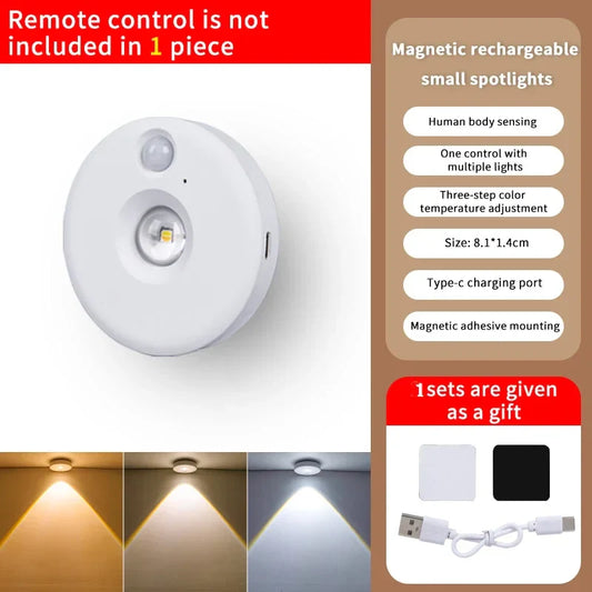 Motion Activated LED Night Light, Dimmable Battery Lamp - Fesara