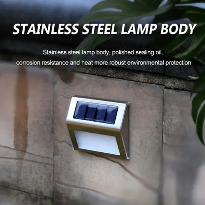 Outdoor Solar Powered Step Light 3 LED Waterproof
