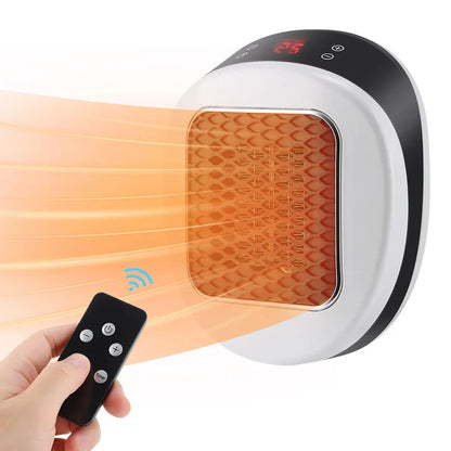 Compact 600W Electric Wall Heater with Remote - Fesara