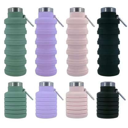 Compact Foldable Silicone Water Bottle