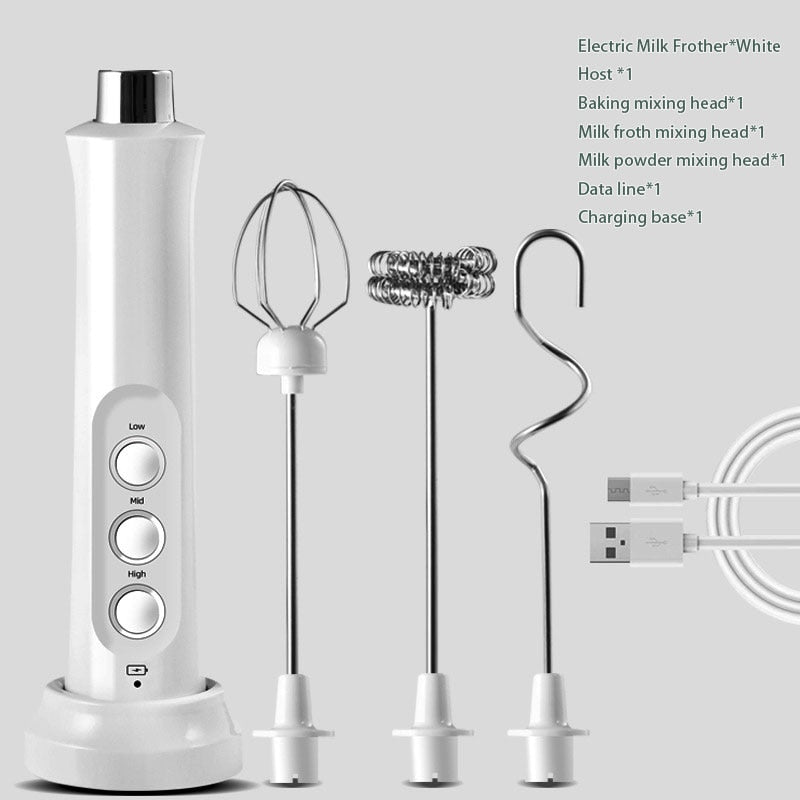 Compact 3 in 1 Electric Milk Frother Machine - Fesara