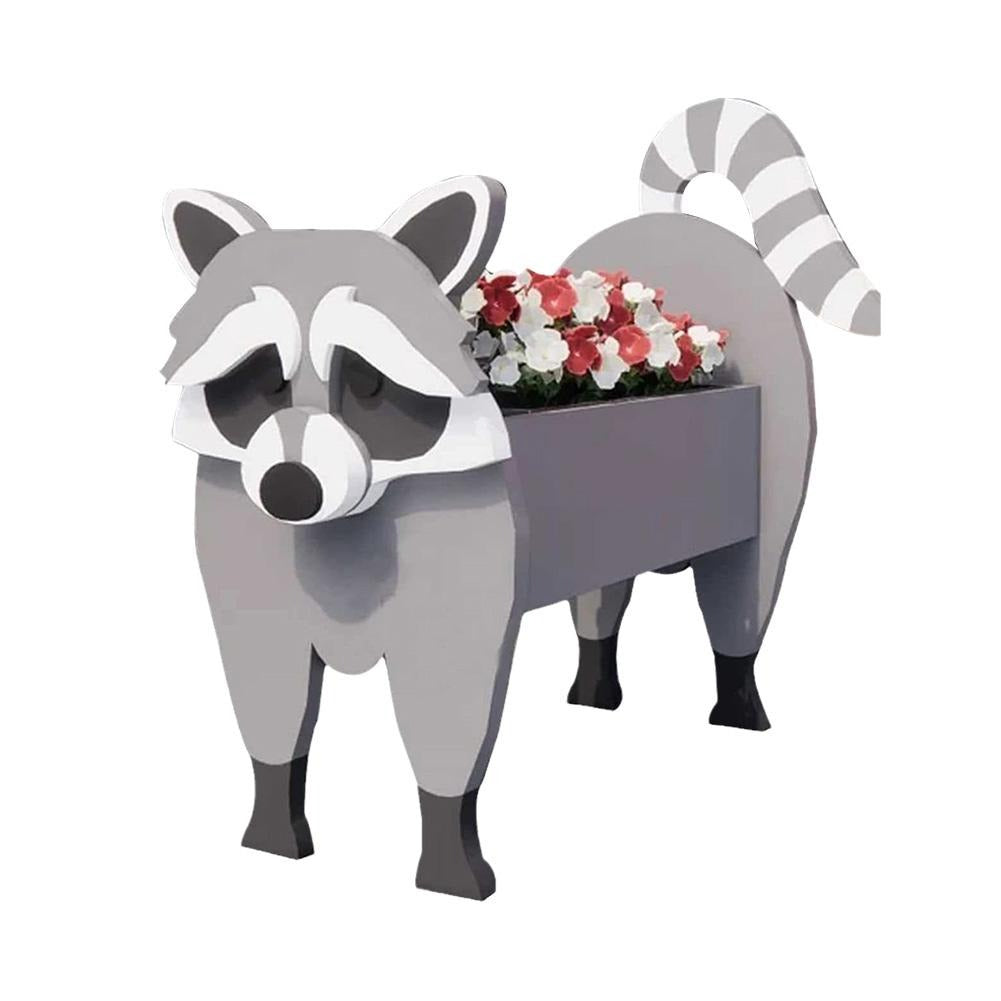 Charming Farm Animal Planter for Pets - Durable PVC Garden Decor, Weather Resistant, 34cm x 24cm-5