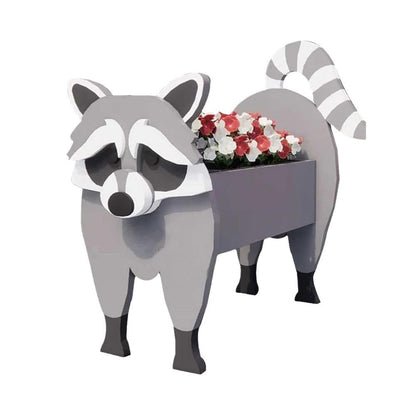 Charming Farm Animal Planter for Pets - Durable PVC Garden Decor, Weather Resistant, 34cm x 24cm-5