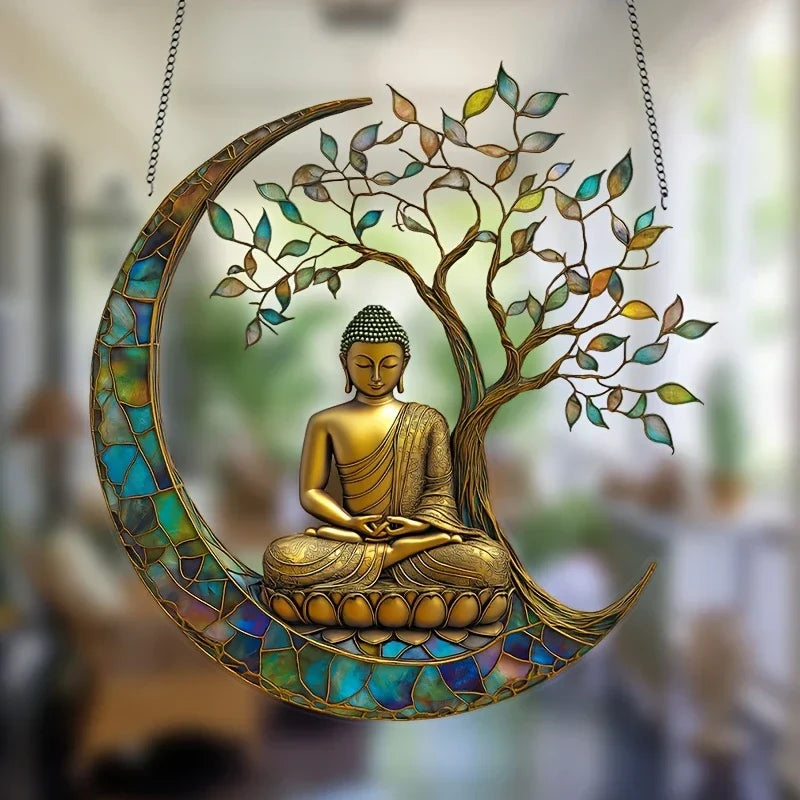 Colorful Buddha Window Hanging Decoration