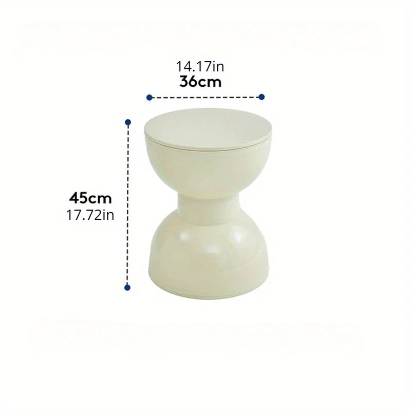 Fesara | Compact Curved End Table for Home Decor