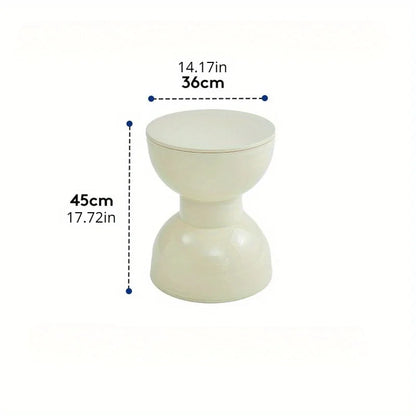 Fesara | Compact Curved End Table for Home Decor