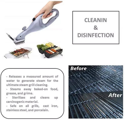 Heavy Duty BBQ Grill Cleaner Brush With Scraper