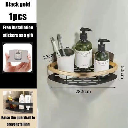 Easy Install Corner Shower Caddy in Aluminum